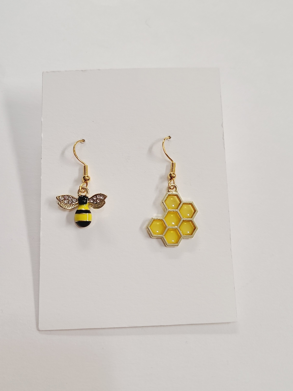 Honeybee Mismatch Drop Earrings